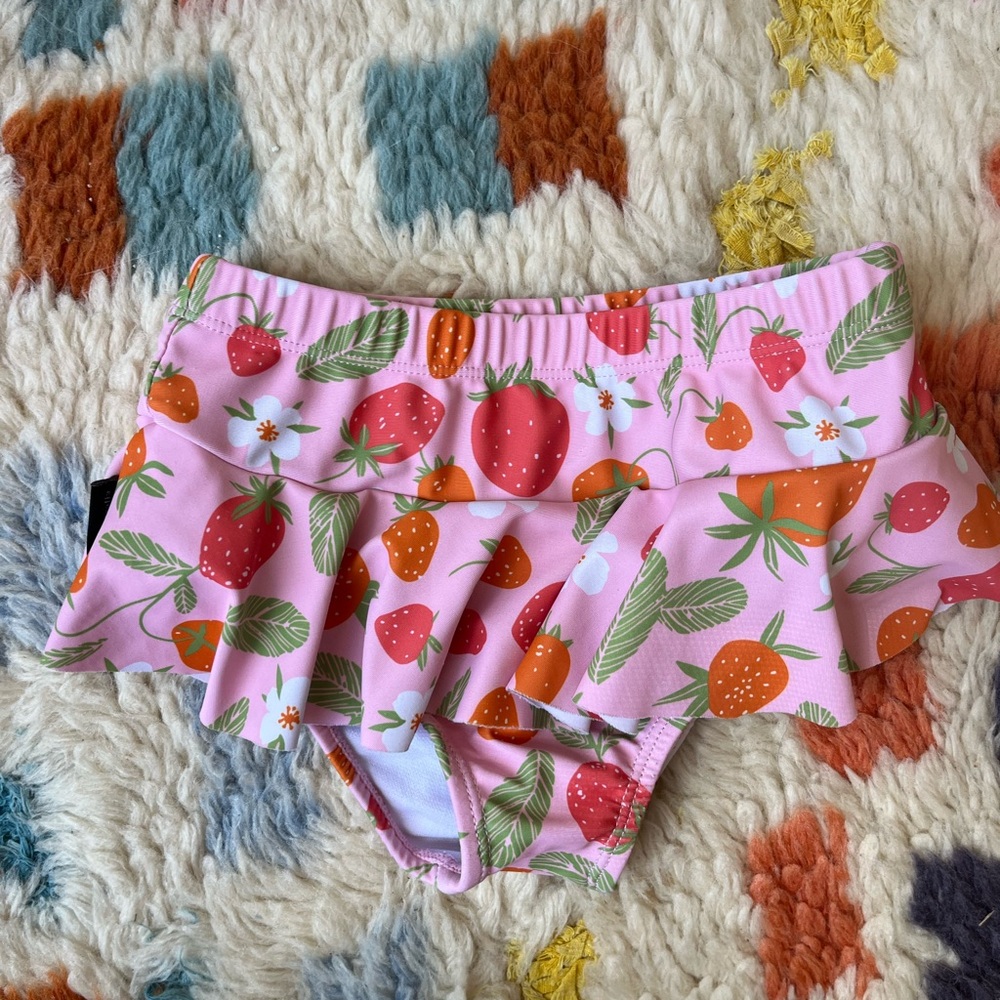 Dot Australia Pink Strawberry Swim Bottoms